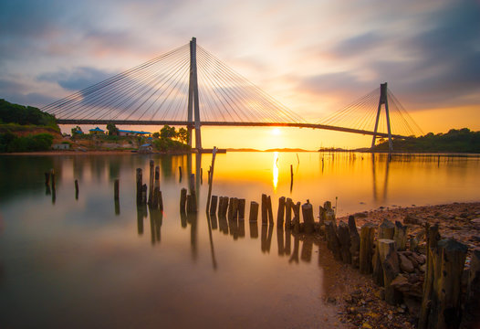 the great moment of Barelang bridge