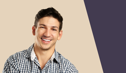 Handsome smiling young man