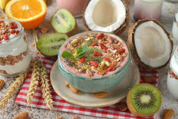 Dietary smoothies with berries