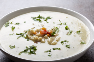 Romanian traditional soup - Ciorba de Burta