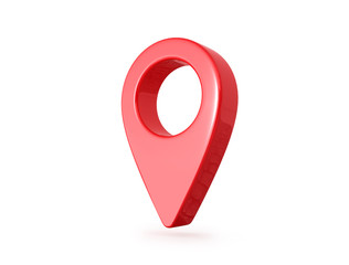 Gps pointer on a white background. 3D illustration