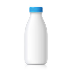 Realistic plastic bottle for water.