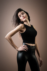Fototapeta premium Angela labbra rosse