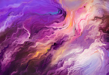 Abstract colorful oil painting on canvas texture. Hand drawn brush stroke, oil color paintings background. Modern art oil paintings with yellow, red color. Abstract contemporary art for background