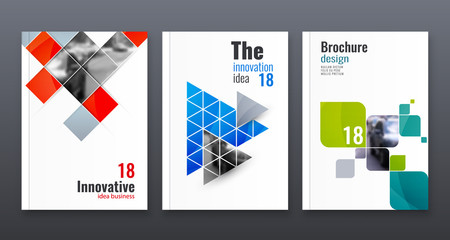 Abstract flyer design background. Brochure template.