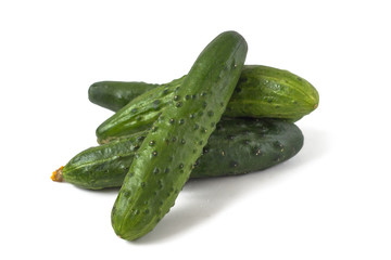 Fresh cucumbers with pimples