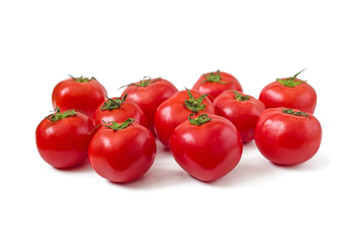 Red tomatoes isolated