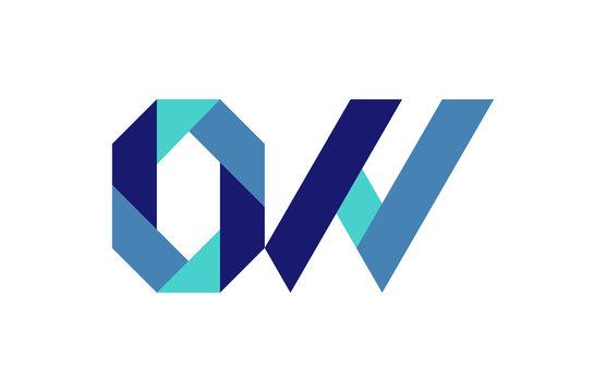 OW Ribbon Letter Logo