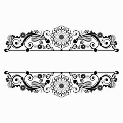 vector vintage floral  background with decorative flowers for design