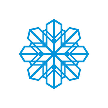 Snowflake abstract sign