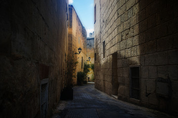 A Typical old Alleway in Birkirkara, Malta