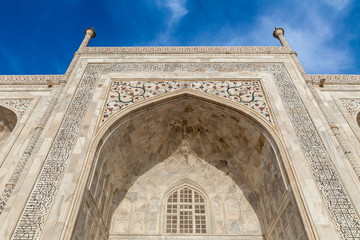 Fototapeta na wymiar Taj Mahal detail, Agra, India