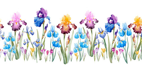 Watercolor floral pattern