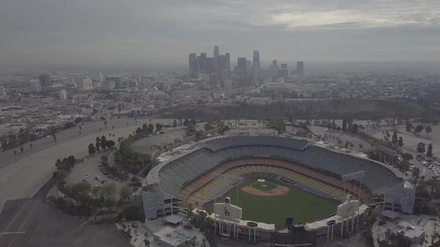 Aerial View Downtown Los Angeles