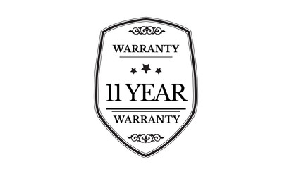 11 years warranty icon vintage rubber stamp guarantee