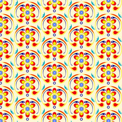 pattern yellow flowers