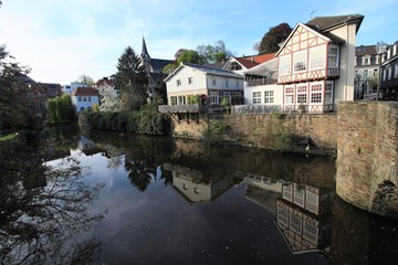 Romantischer Winkel am M&uuml;hlengraben in Essen-Kettwig
