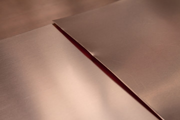 Copper Sheet Metal Close-up