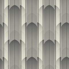 Seamless Vertical Striped Pattern. Vector Black and White Line Background. Wrapping Paper Texture