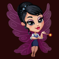 beautiful fairy with wings
