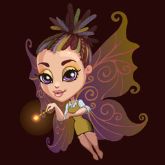 beautiful fairy with wings