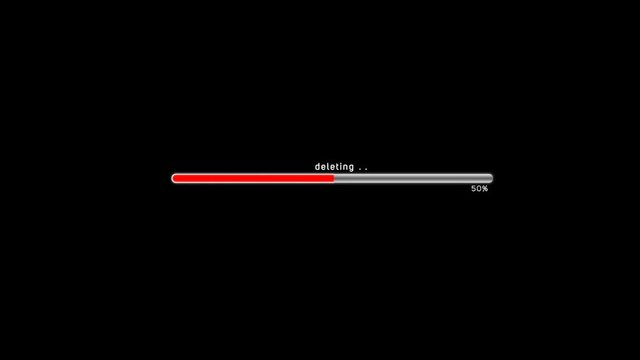 A system is deleting something.