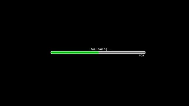 A system is loading an idea.