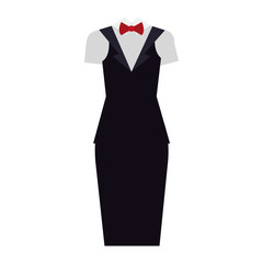 waiter female clothes icon