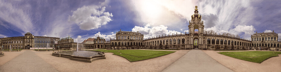 Panorama des Zwingers in Dresden