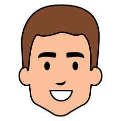 young man head avatar character