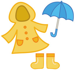 雨具のイラスト素材