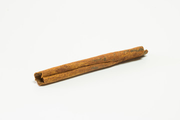 cinnamon stick on white background isolate