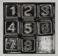 number of metal,combination lock