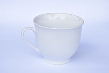 White Cup Isolated White Background
