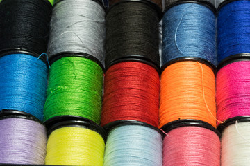 Sewing thread for background colorful