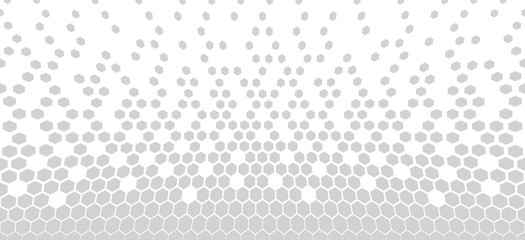 hexagon halftone geometric vector patter