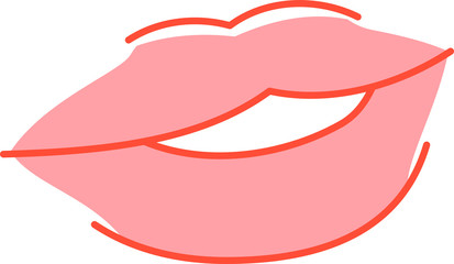 Beautiful lips illustration 1