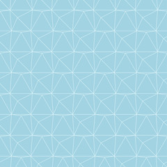 Light blue geometric ornament. Seamless pattern