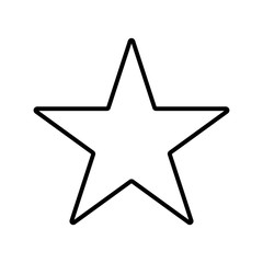 star vector icon thinline, best,favourite