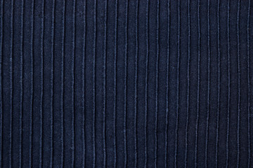 texture of blue knitted fabric, close-up, top view