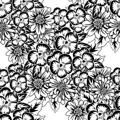 seamless monochrome pattern