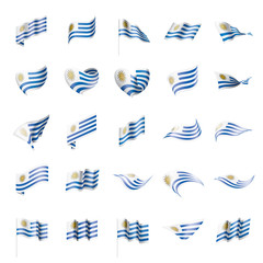 Uruguay flag, vector illustration