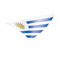 Uruguay flag, vector illustration