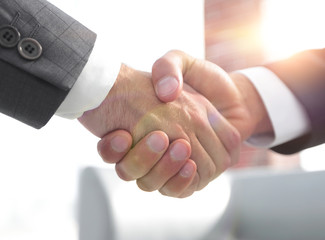 closeup.handshake of business partners