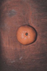 Orange on a Cutting Board Retro