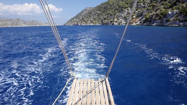 Traveling on boat. Demre, Antalya, Turkey