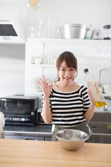 キッチン・女性