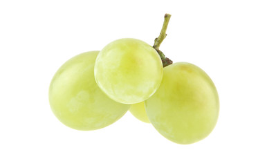 green grapes isolated on white background