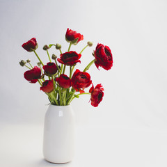 Obraz premium Red Ranunculus bouquet