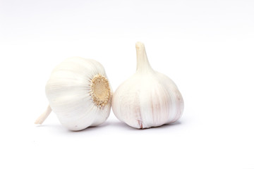 Garlic isolated and white background,Condiment isolated white background